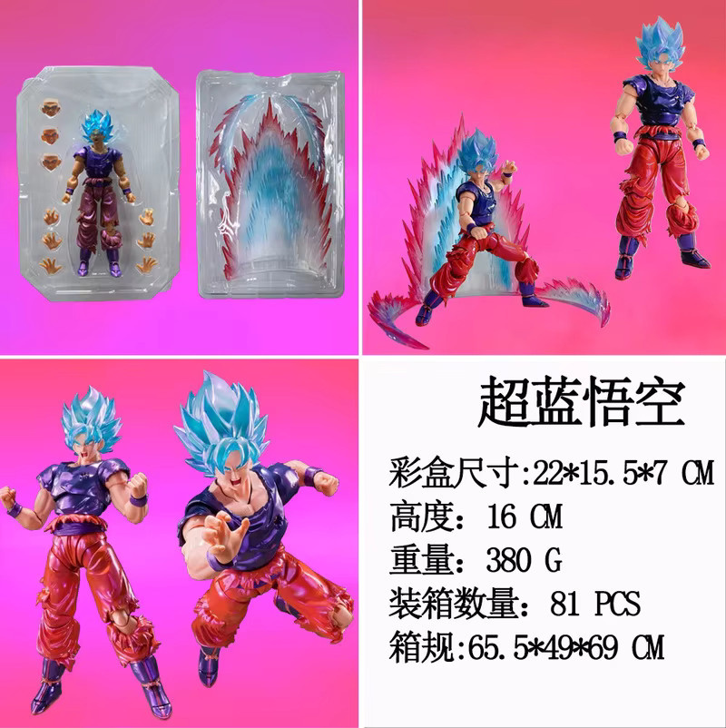 Bandai Dragon Ball Super Saiyajin Blue Goku Kaio-Ken, Actionfigur - Bild 2