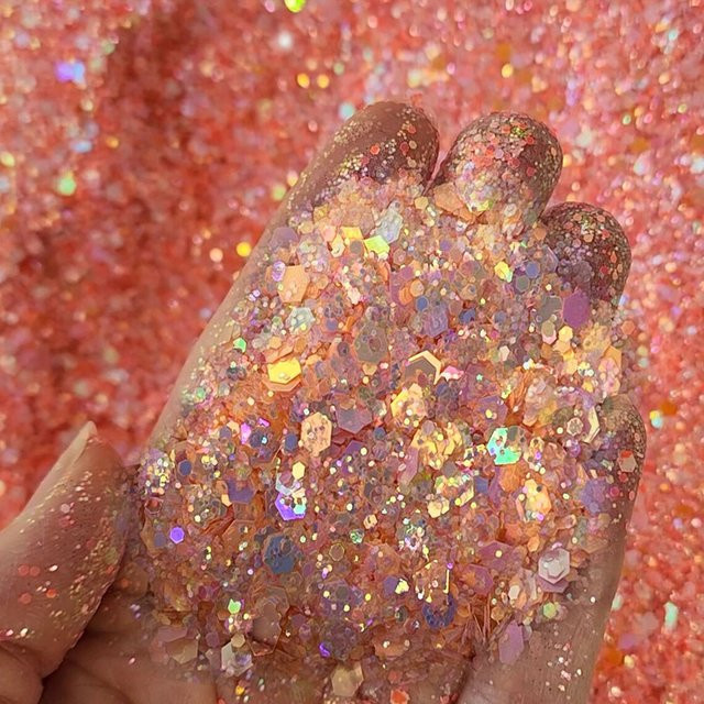 MingLee Nagel-Glitzerpulver, holografisch, 50 g, Unisex - Bild 1