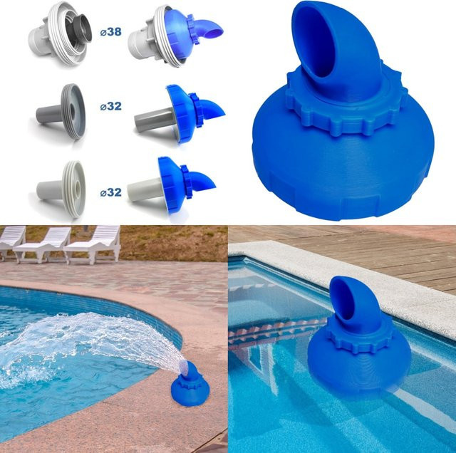 Intex Pool Jet Düse 360 Grad drehbar blau als Ersatz Return Jet für Schwimmbäder - Bild 1
