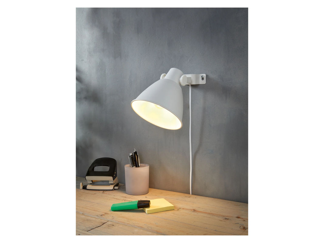 LIVARNO HOME Wandspot TEIWAZ 1-flammig in Weiß mit LED-Filament-Leuchtmittel - Bild 2