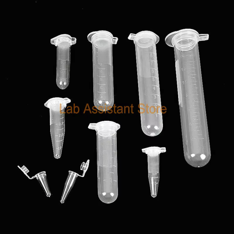 Transparente Kunststoff-Zentrifugenröhrchen und PCR-Röhrchen für Mikrobiologie und Laborbedarf in den Volumina 0,1 ml, 0,2 ml, 0,5 ml, 1,5 ml, 2 ml, 5 ml und 15 ml - Bild 2