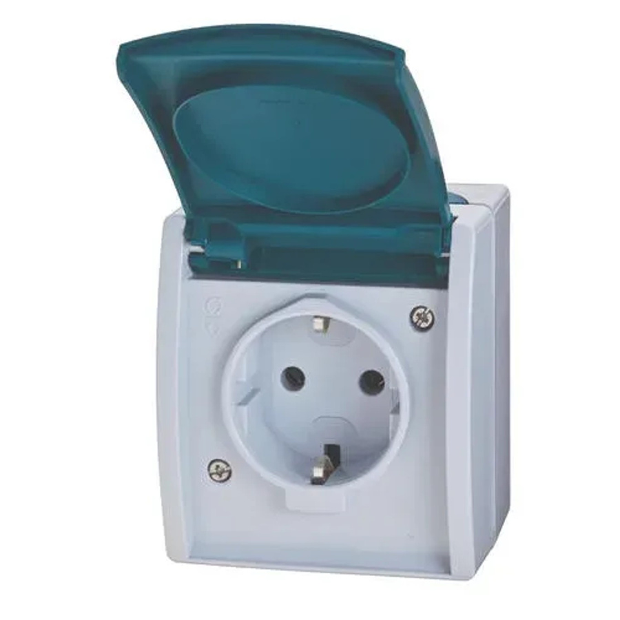 Busch-Jaeger Steckdose Aufputz IP 44 Serie Ocean - Bild 2