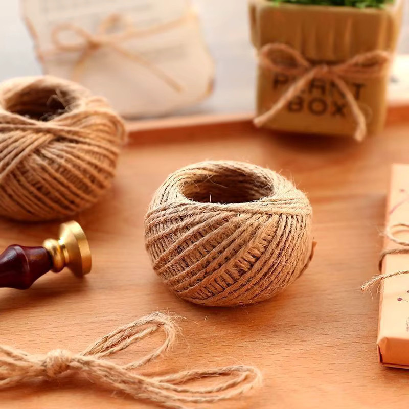 Natürliches Hanfseil im Vintage-Stil für DIY-Projekte, Basteln und Dekoration - Bild 2