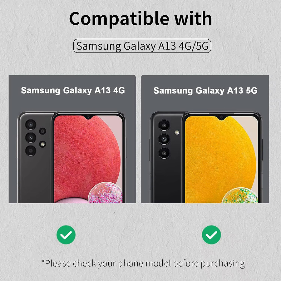 Samsung Galaxy A13 und A13 5G Displayschutzfolie aus 9H gehärtetem Glas, transparent - Bild 2