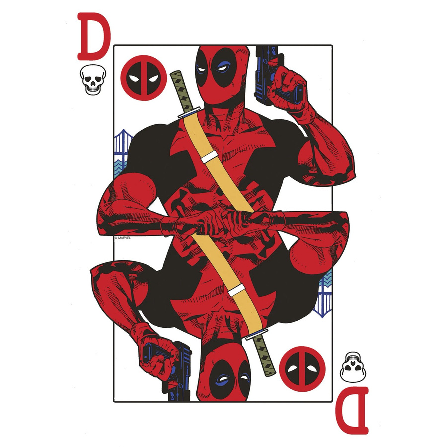 Komar Marvel Deadpool Jack of All Trades Paper Poster Rot, Breite: 30 cm, Höhe: 40 cm - Bild 2