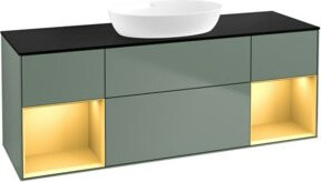 V&B Waschtischunterschrank Finion in Grau lackiert, Breite: 160 cm, Tiefe: 50,1 cm, Höhe: 50,1 cm - Bild 1