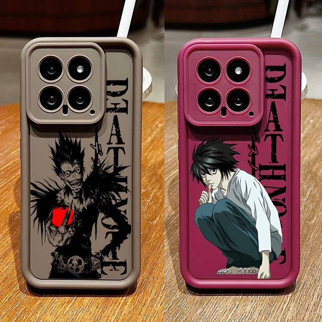 Anime Death Note Schutzhülle für Xiaomi Mi 17 15T 14T POCO F8 X7 M8 Redmi 15C 14C Note 15 14 Pro Plus Ultra mit Augen-Motiv in Multicolour - Bild 1