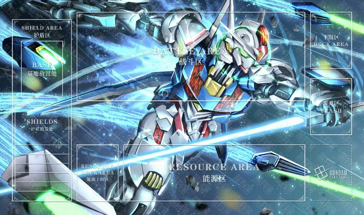 Bandai Gundam Spielmatte, Zubehör, Gummi, Bunt / Mehrfarbig - Bild 4