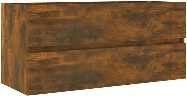 vidaXL Waschbeckenschrank aus Holzwerkstoff in Räuchereiche, Braun, B: 100 cm, T: 38,5 cm, H: 45 cm - Bild 1