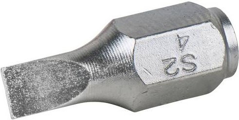 KS Tools Schlitz-Bit für Schrauben, Antrieb: 1/4 Zoll (6,3 mm), Farbe: Silber - Bild 1