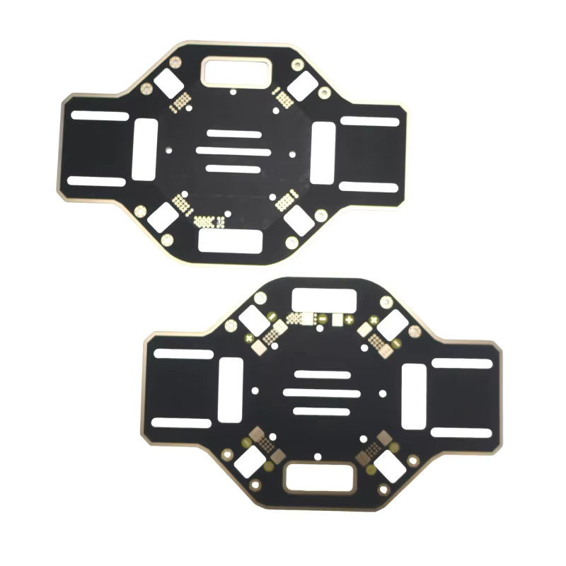 DJI F450 Mittelplatten-Set für Quadrocopter-Reparatur, oberes und unteres PCB-Hauptrahmenplatine-Set, Schwarz, 2 Stück - Bild 2