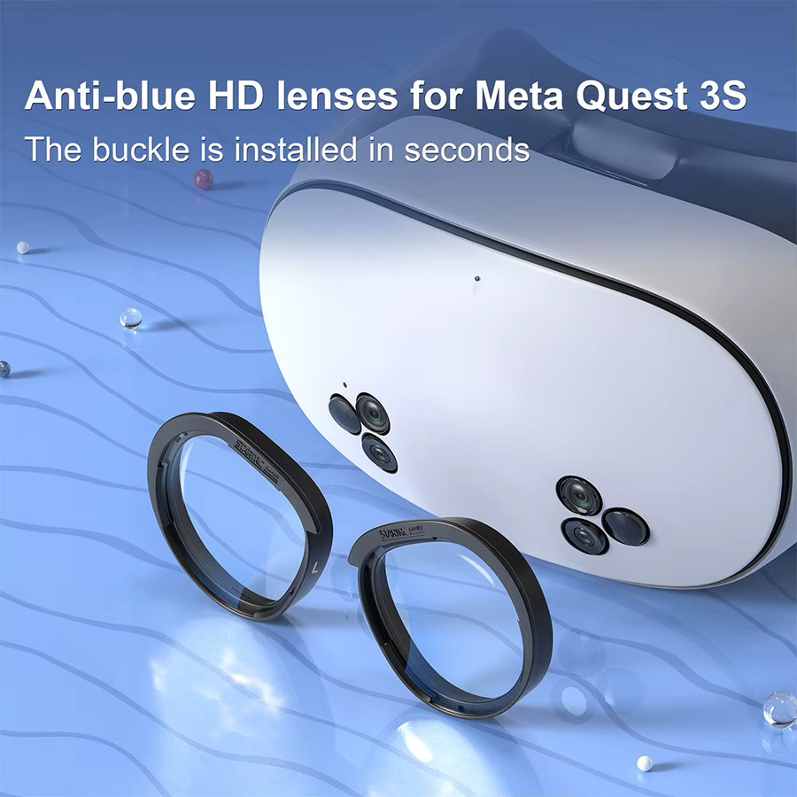 ALLOYSEED Anti-Blau Licht Linsen Ersatz für Meta Quest 3S VR Gläser und Zubehör - Bild 3