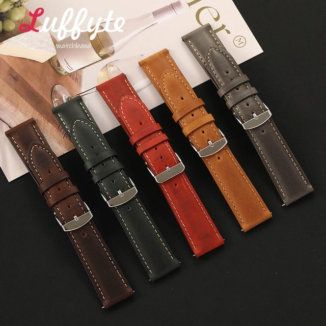 Uhrenarmband Crazy Horse Echtleder, Mehrfarbig, Herren - Bild 1