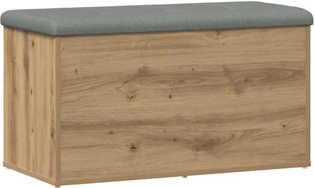vidaXL Aufbewahrungsbank Artisan-Eiche in Braun und Grau, B/T/H: 82 x 42 x 45 cm - Bild 1