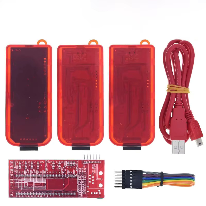 Universeller Programmieradapter-Sockel für PICKit2, PICKit3 und PICKit3.5 sowie PIC ICD2 in Rot - Bild 2