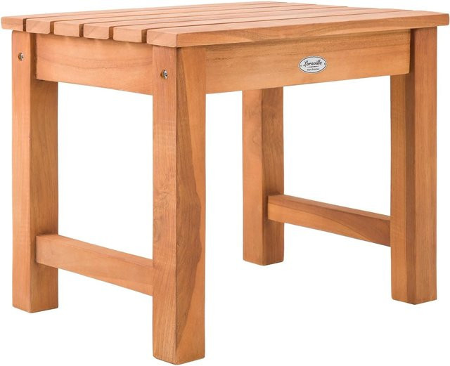 DELUKE Beistelltisch LOTTE aus Teakholz, eckig, B/T/H: 51 x 39 x 43 cm - Bild 1