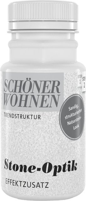 Schöner Wohnen Effektzusatz Trendstruktur Stone-Optik in Weiß - Bild 1