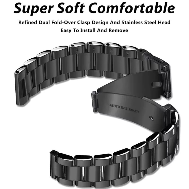 Uhrenarmband Edelstahl, 22 mm, Unisex - Bild 3