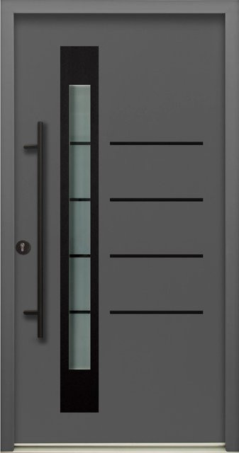 Splendoor Thermospace Haustür Berlin Prime Anthrazit-Schwarz mit Glaseinsatz, H x B: 210 x 100 cm - Bild 1