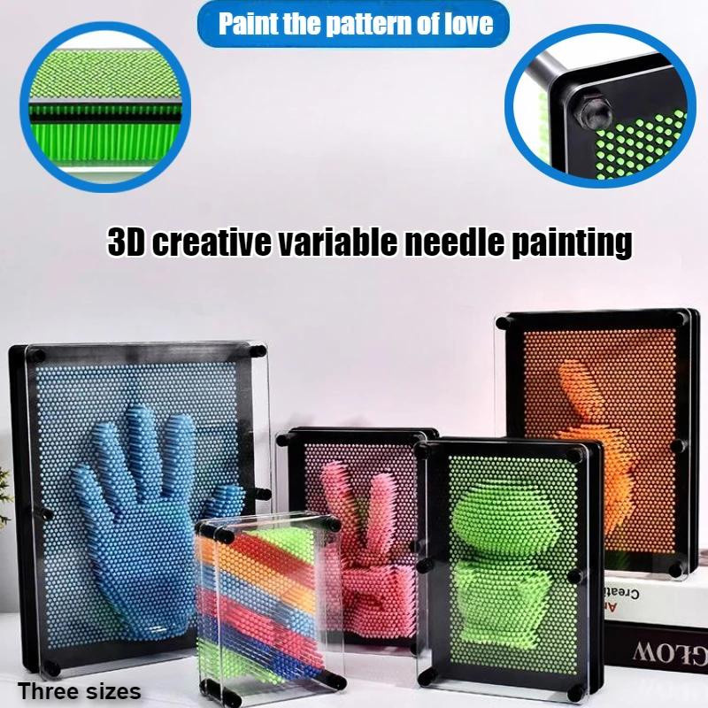 3D Kunst Nadel Klon Gesichtsform Modell Dekoration Kunststoff Bunt - Bild 4