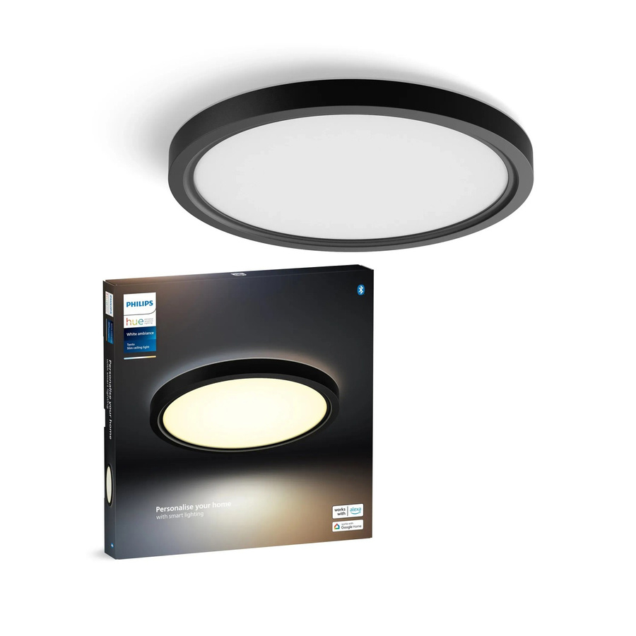 Philips Hue LED-Panel Tento White Ambiance S Rund, Schwarz, Durchmesser: 29,1 cm - Bild 2
