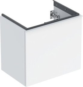 Geberit Waschtischunterschrank Acanto in Weiß glänzend mit Scharniertüren und Breite: 60 cm - Bild 1