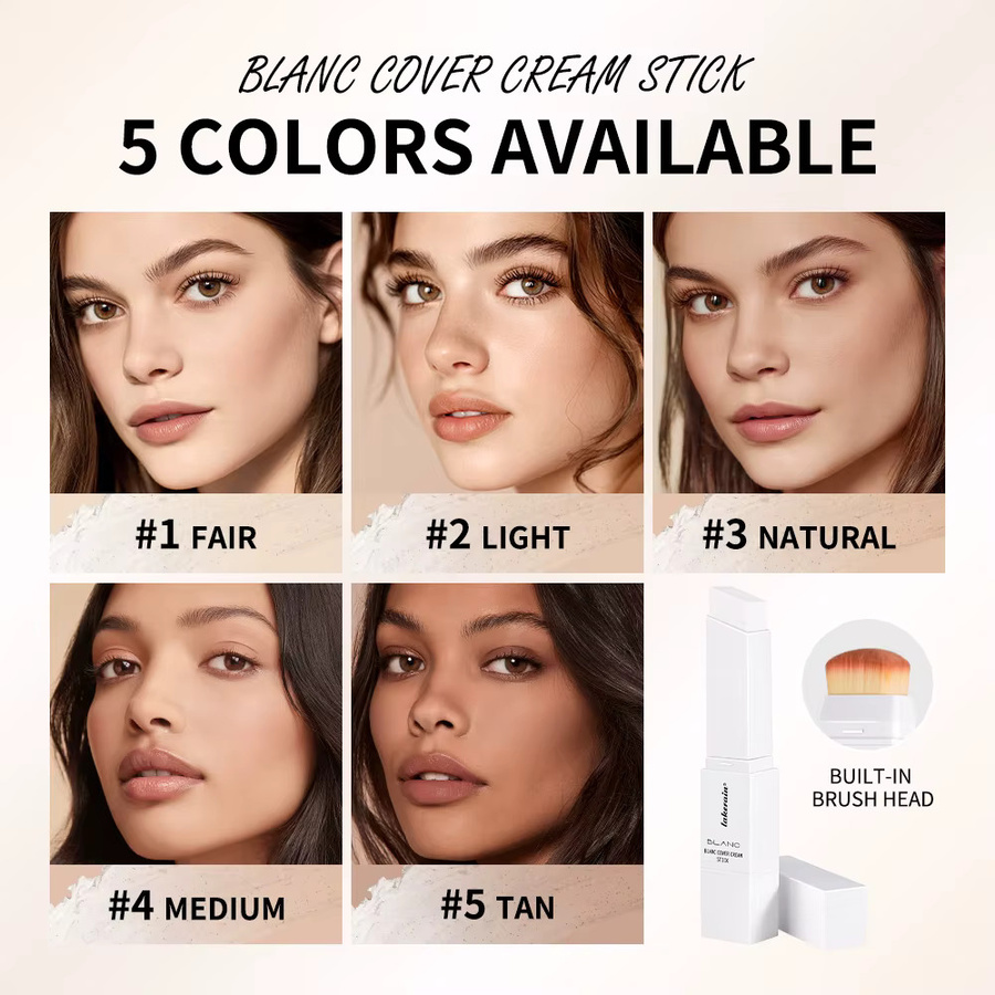 Lakerain Blanc Cover Cream Stick Foundation, Bronze, Creme - Bild 2