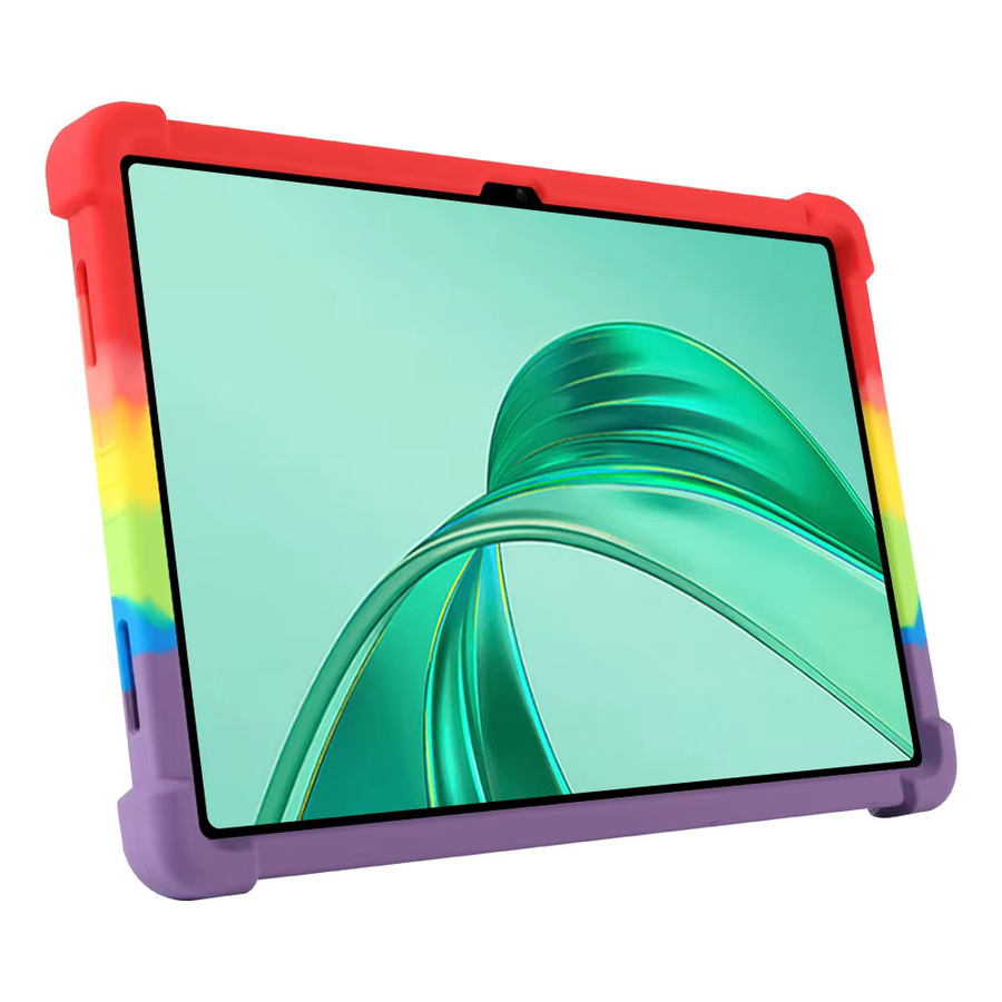 Stoßfeste Silikonhülle für Huawei Honor Pad X8a 2024, 11 Zoll NDL-W09 mit verstellbarem Multi-Winkel-Ständer in Lila/Mehrfarbig - Bild 2