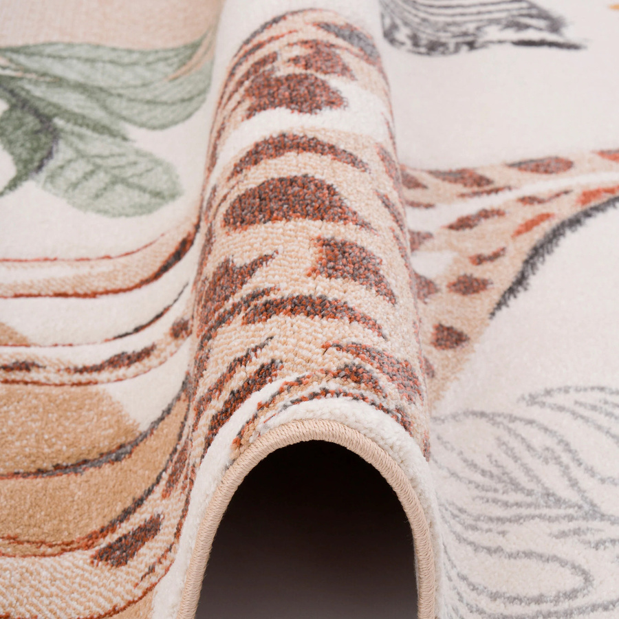 Pergamon Kinder Teppich Maui mit Tier-Motiven Giraffe Zebra Löwe in Multicolour - Bild 2