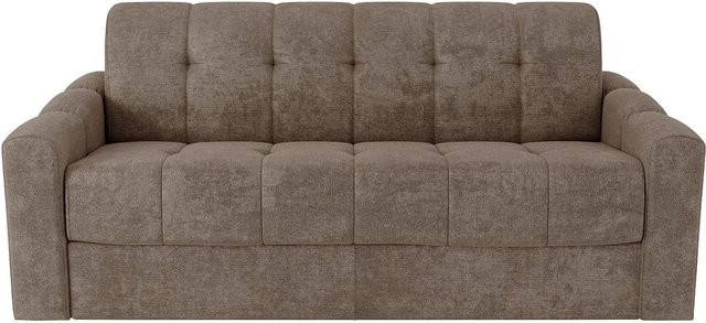 Vente-unique Schlafsofa Darielo in Beige mit Stoffbezug, Breite: 190 cm - Bild 1