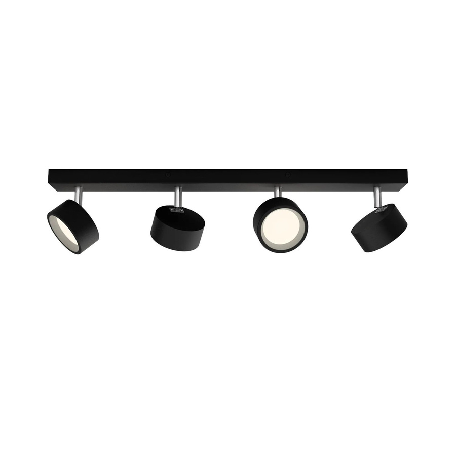 Philips Bracia LED Spotleuchte 4-flammig in Schwarz, modern und verstellbar - Bild 2