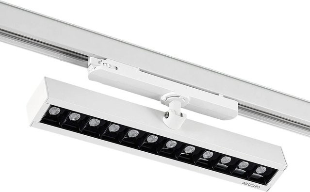 Arcchio LED Stromschienenstrahler Millay 9654013 Modern in Weiß aus Aluminium, 1-flammige Arbeitszimmerleuchte - Bild 1