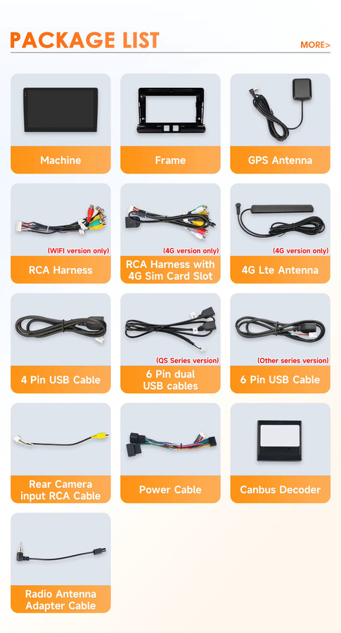 Hizpo Autoradio mit Carplay, Android Auto, GPS und 4G für Citroen C3 C4 Aircross (Brasilien) 2017–2023 in Schwarz - Bild 4