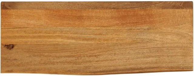 vidaXL Tischplatte aus Massivholz Mango mit Baumkante, Farbe: Braun, B/T/H: 70 x 30 x 2,5 cm - Bild 1
