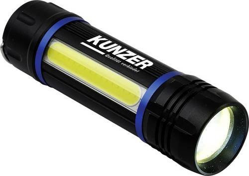 Kunzer 7TLR01 LED-Stablampe batteriebetrieben aus Aluminium in Schwarz mit 150lm - Bild 1