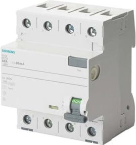 Siemens Indus.Sector FI-Schutzschalter Typ A, 500mA, 63A, weiß, 5SV3746-6 - Bild 1