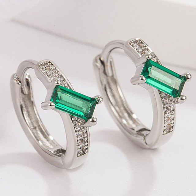 Lucky Star Jewelry Ohrringe, Grün, Zirkon, Damen - Bild 1