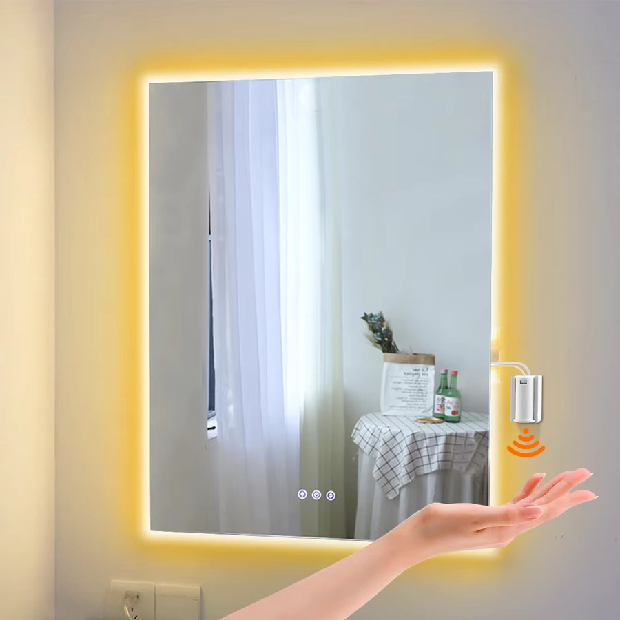 Lcamaw Flexibler Neon-LED-Lichtstreifen in Weiß mit Handbewegungssensor und selbstklebendem Band für Schminkspiegel und Schrankbeleuchtung (DC24V) - Bild 3