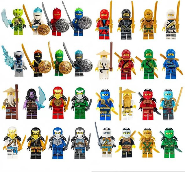 Bandai Ninja-Bausteine, Puppen, Puzzleteile und Bausteinspielzeug, 8-teiliges Set, Fantasy, Bunt / Mehrfarbig, ab 14 Jahre - Bild 1