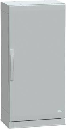 Schneider Electric Polyestergehäuse PLAZ mit Sockelrahmen und offenem Boden, Farbe: Grau, B/T/H: 100 x 50 x 32 cm, IP54 - Bild 1
