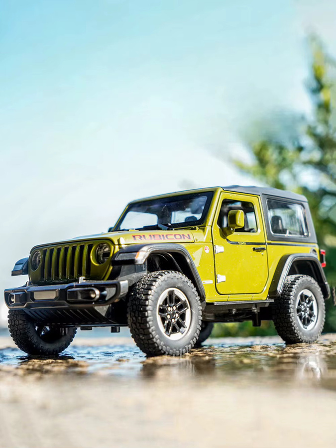 MAKEDA Wrangler Rubicon Druckgussauto, SUV-Fahrzeug, Maßstab 1:24, mit Ton und Licht - Bild 4