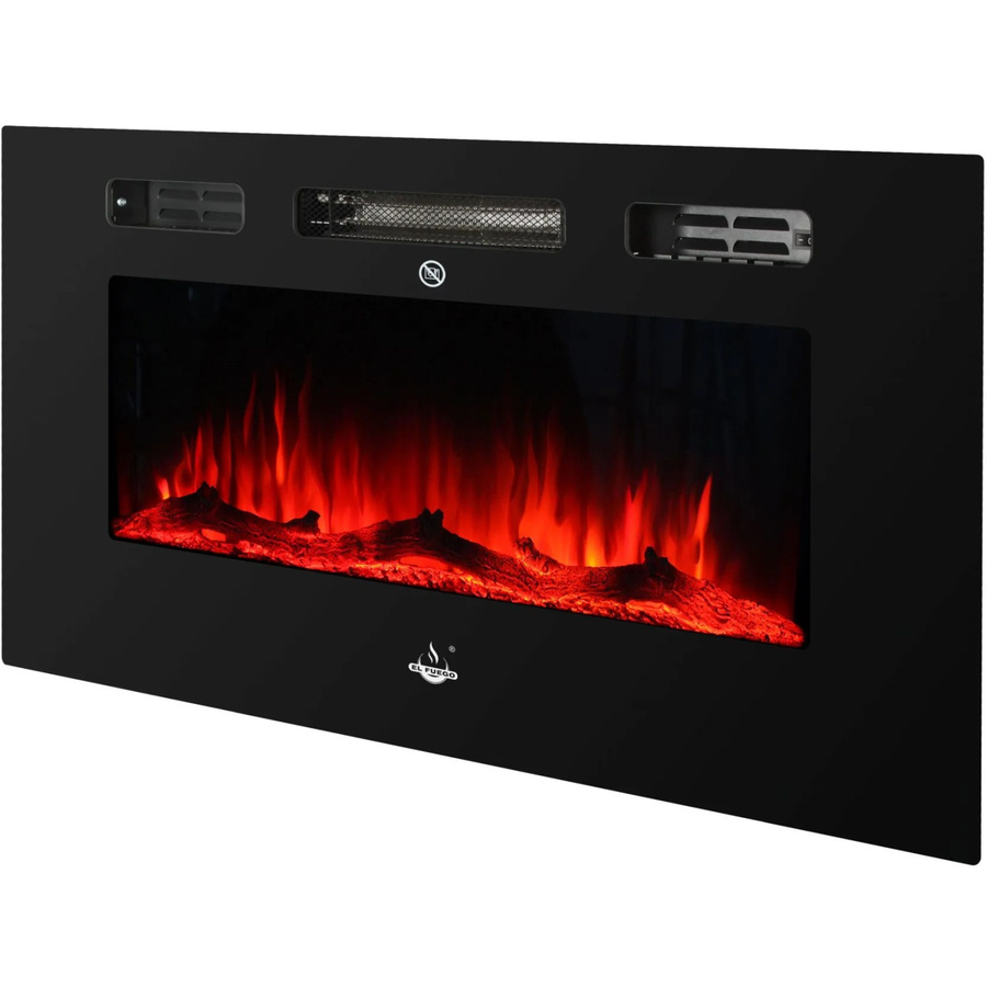 El Fuego Elektrokamin Bern mit LED-Ambientelicht in Schwarz, Rot, Blau oder Violett - Bild 2