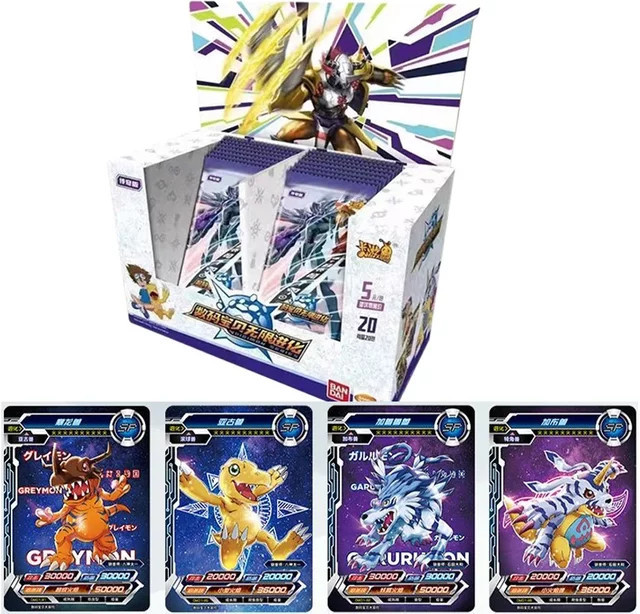KAYOU Digimon Geschenkbox, TGR-Karten mit Schutzhüllen - Bild 1