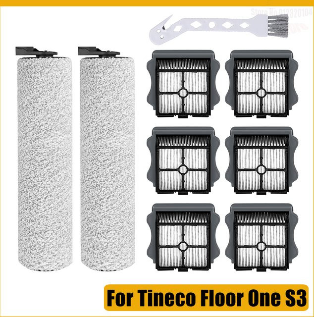 Ersatzzubehör für Tineco iFloor 3 und Tineco Floor One S3 Akku-Nass-Trockensauger mit Rollenbürste und Hepa-Filter - Bild 1