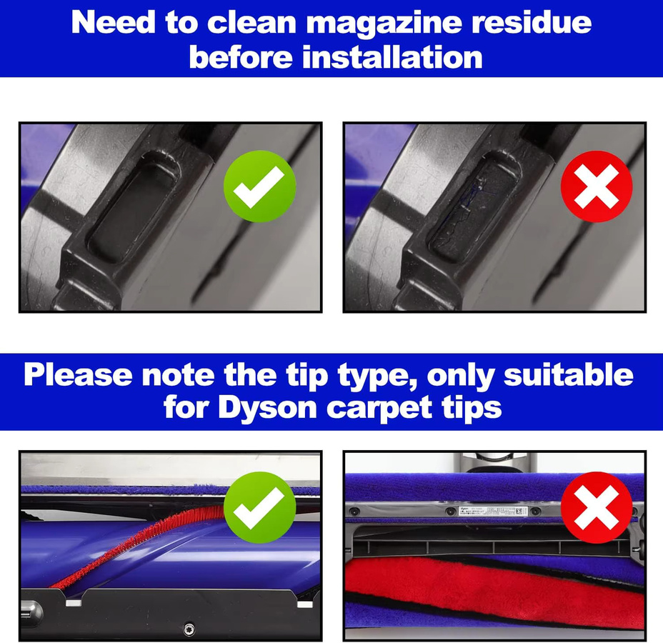 Ersatzrollen für Dyson Staubsauger Direct Drive Reiniger Kopf, kompatibel mit V6 V7 V8 V10 V11 und DC-Serie - Bild 2