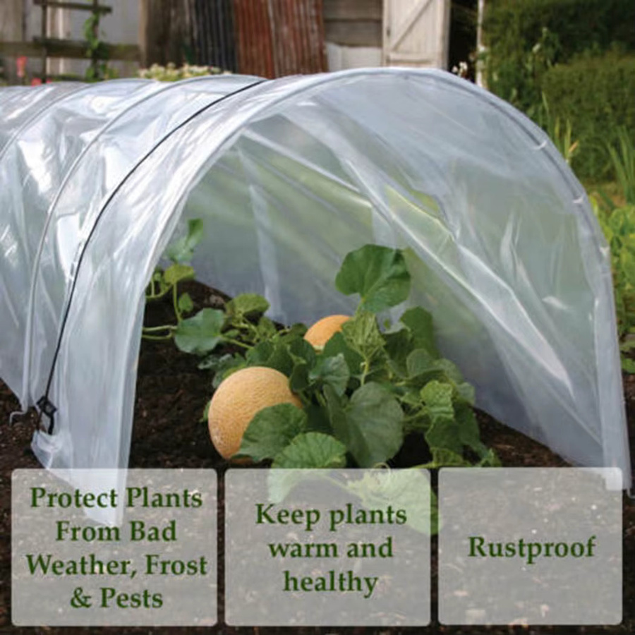 Vibratite Gewächshaus Tunnelfolie aus transparentem Kunststoff für den Gartenbau und Gemüseanbau - Bild 5