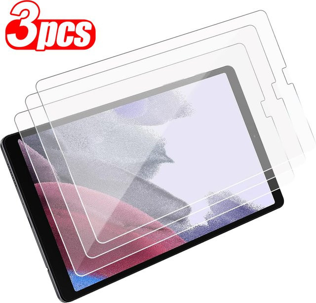 3er-Pack Displayschutzfolie aus 9H gehärtetem Glas für Samsung Galaxy Tab A7 Lite 8,7 Zoll SM-T220 SM-T225, transparent und kratzfest - Bild 1