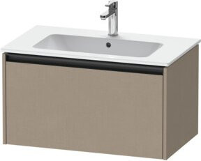 Duravit Waschtischunterschrank Ketho.2 in Leinen/Beige, wandhängend mit 1 Auszug, B: 81 cm, T: 48 cm - Bild 1