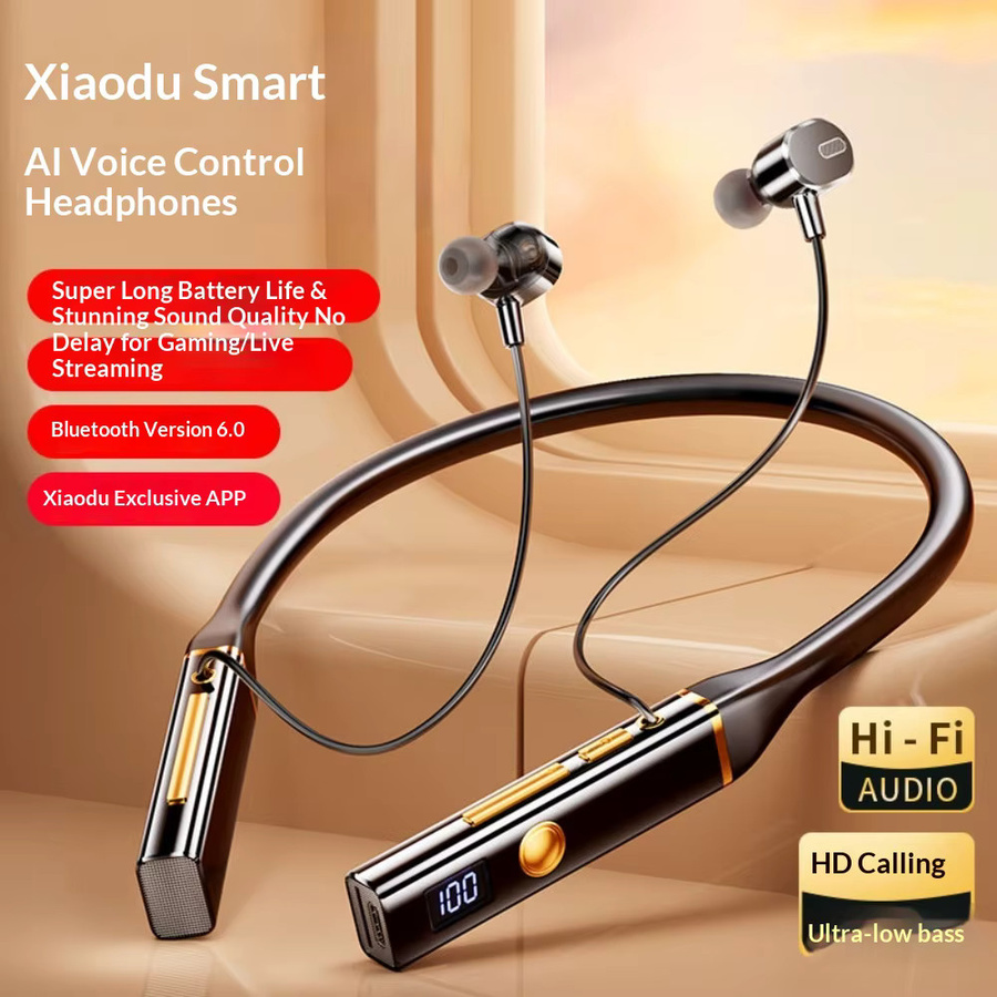 WAKAILONG Bluetooth Nackenbügel-Kopfhörer mit Geräuschunterdrückung und HIFI-Klangqualität in Schwarz - Bild 3