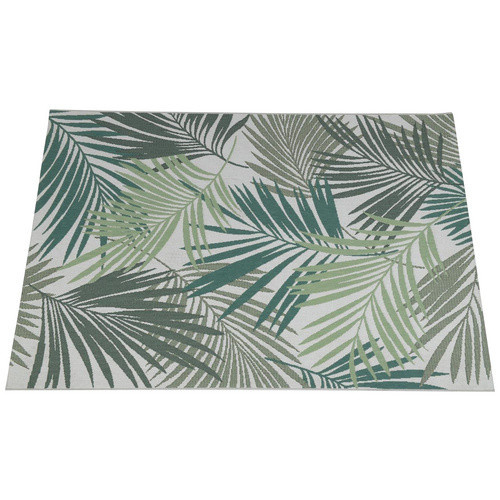 GARDEN IMPRESSIONS Outdoor-Teppich Naturalis mit Palmblatt-Design in Grün, Grau und Braun, B/T: 170 x 120 cm - Bild 2